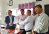 लोककल्याणकारी विज्ञापनको  रकम कटौतीविरुद्ध हुलाक कार्यालयमा महासंघले बुझायो ज्ञापन
